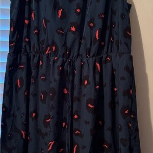 Teal and Pink Patterned Dress